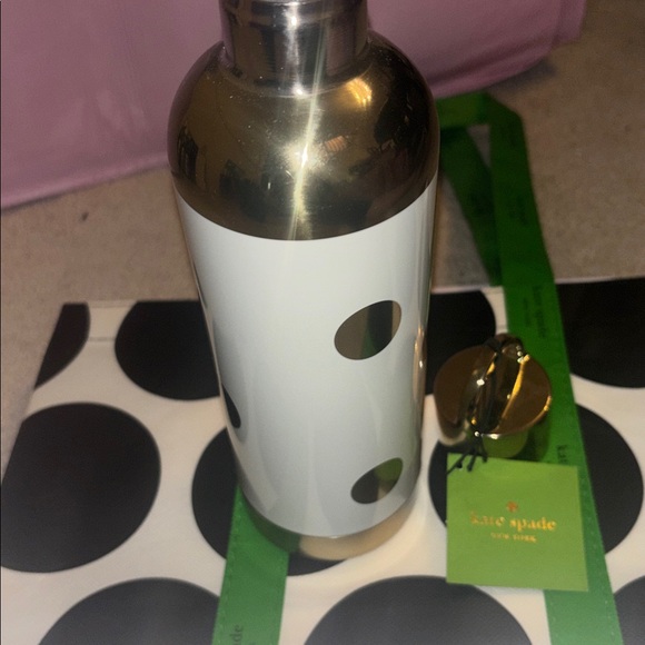 Kate Spade Gold and White Water Bottle - Picture 4 of 4